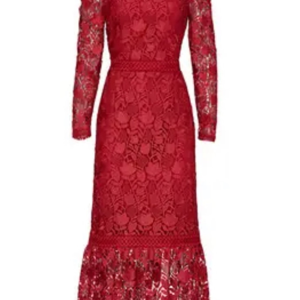 Shoshanna Midnight Jolette Lace Dress